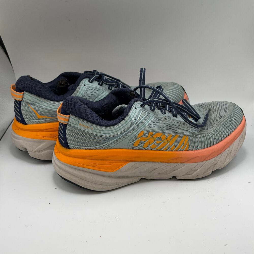 Hoka One One Bondi 7 Blue Haze Black Iris Women's Running Shoes Size 6.5 1110519